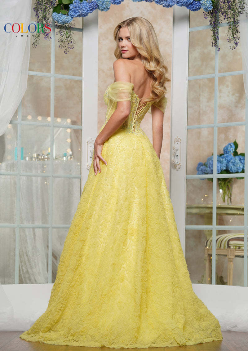 Colors Dress 3506_YELLOW_6188