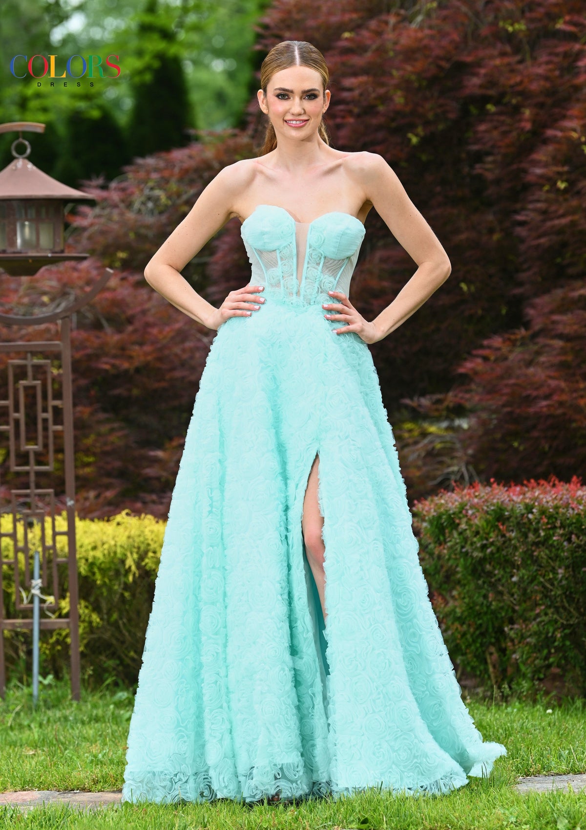 Colors Dress 3507_MINT_FRONT