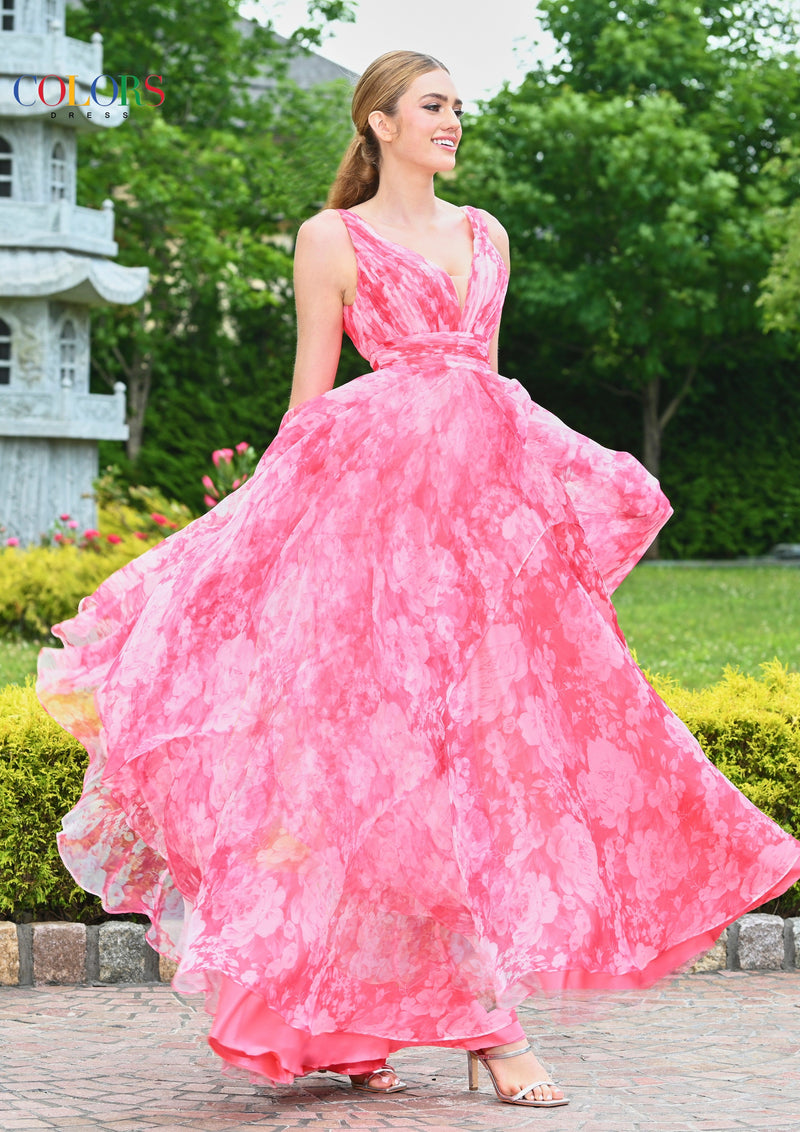 Colors Dress 3545_WATERMELON_15895