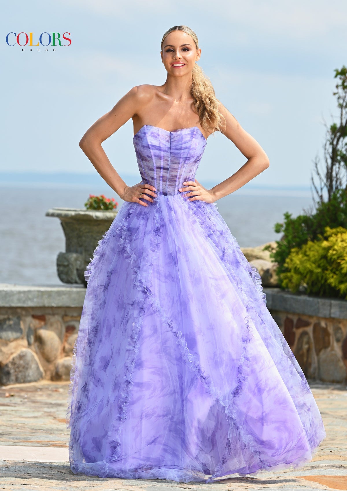 Colors Dress 3546_LAVENDER_151174