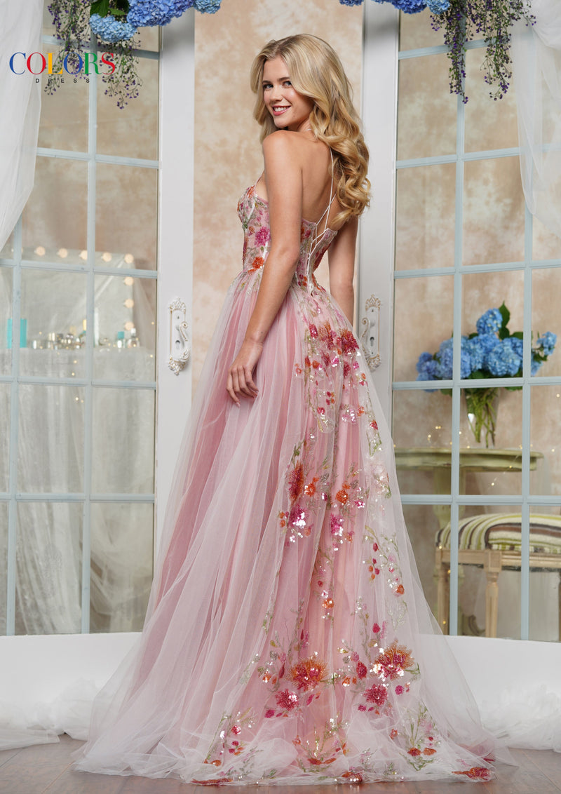 Colors Dress 3578_WHITE_MULTI_5810