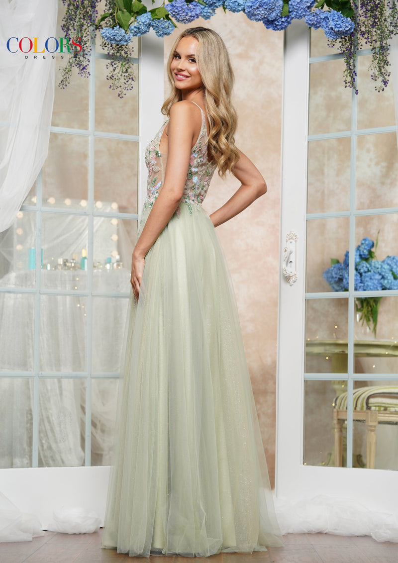 Colors Dress 3612_SAGE_7063