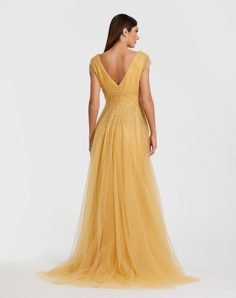 Mac Duggal 37018-Gold-BK