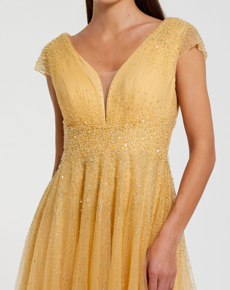 Mac Duggal 37018-Gold-CL