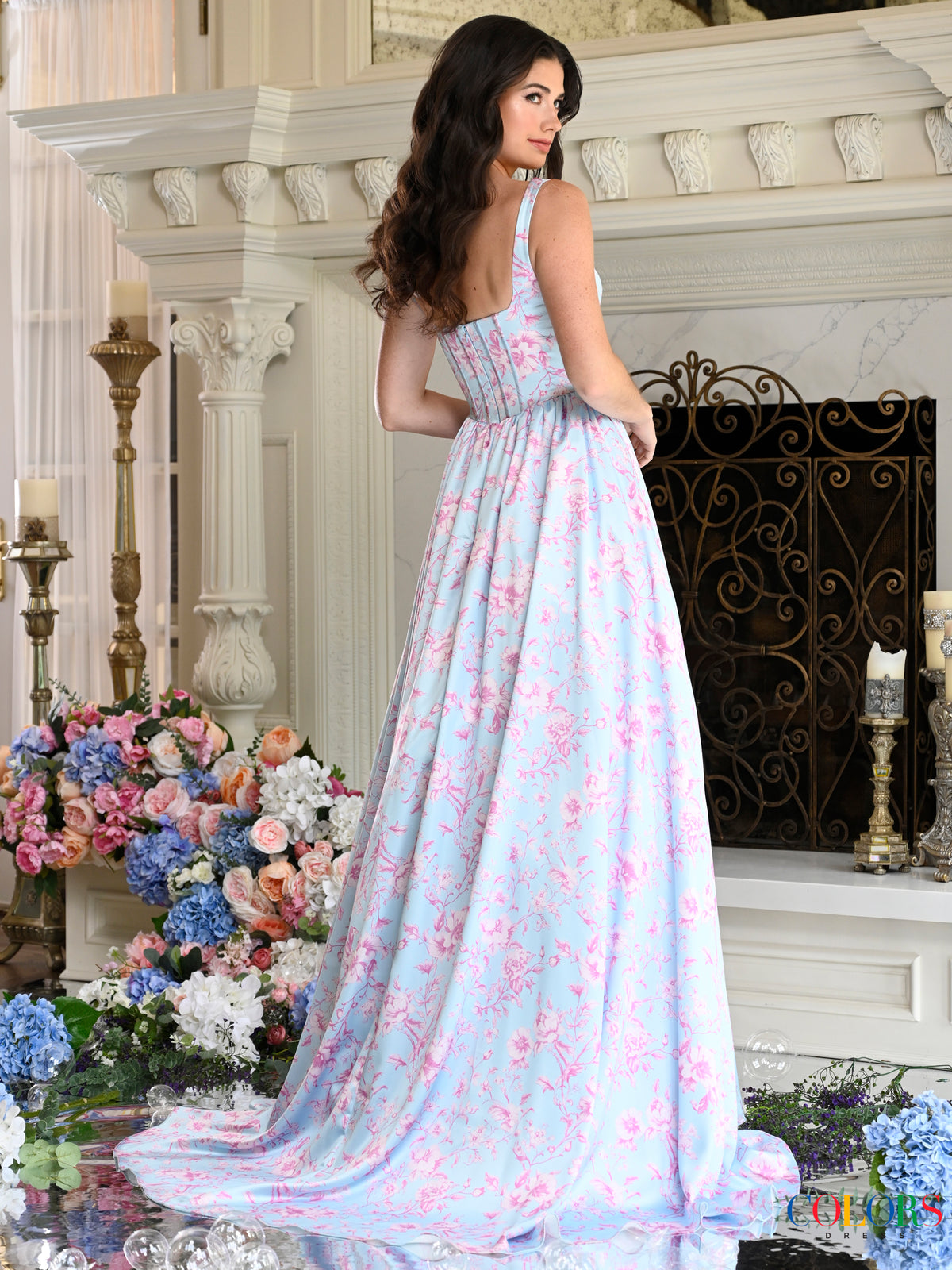 Colors Dress 3996 Blue Pink