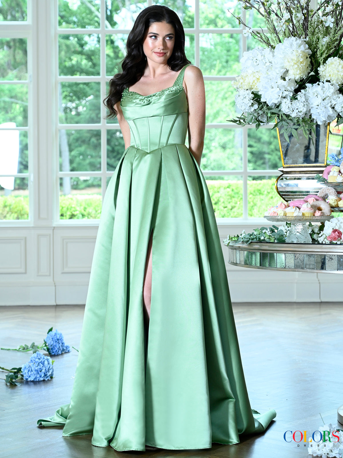 Colors Dress 4001 SAGE_295582