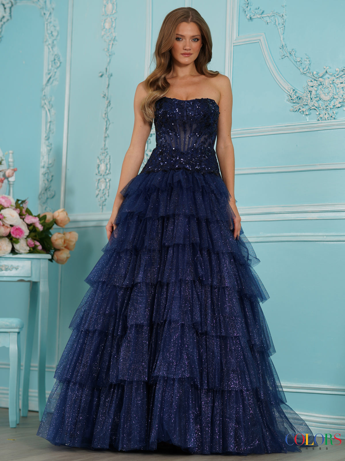 Colors Dress 4024 NAVY7285