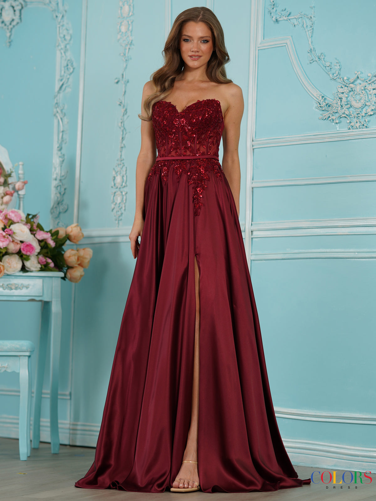 Colors Dress 4025 WINE9396