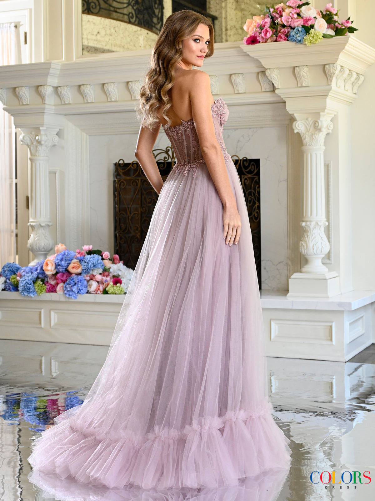 Colors Dress 4041 DUSTY ROSE_290032