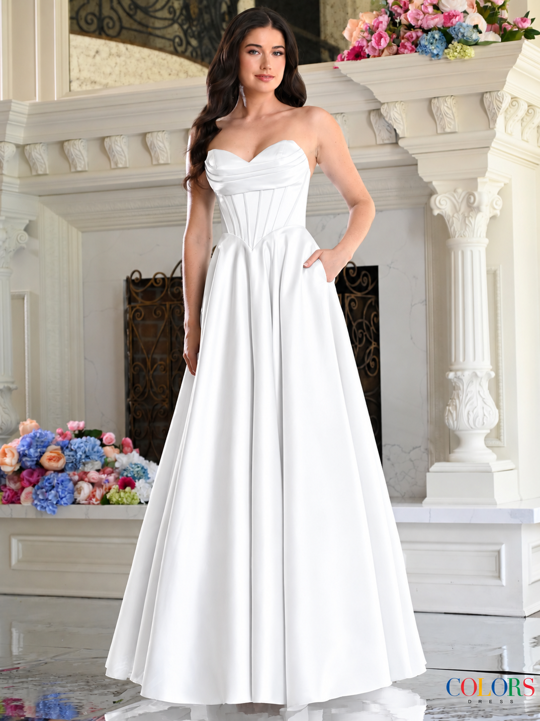 Colors Dress 4063 WHITE