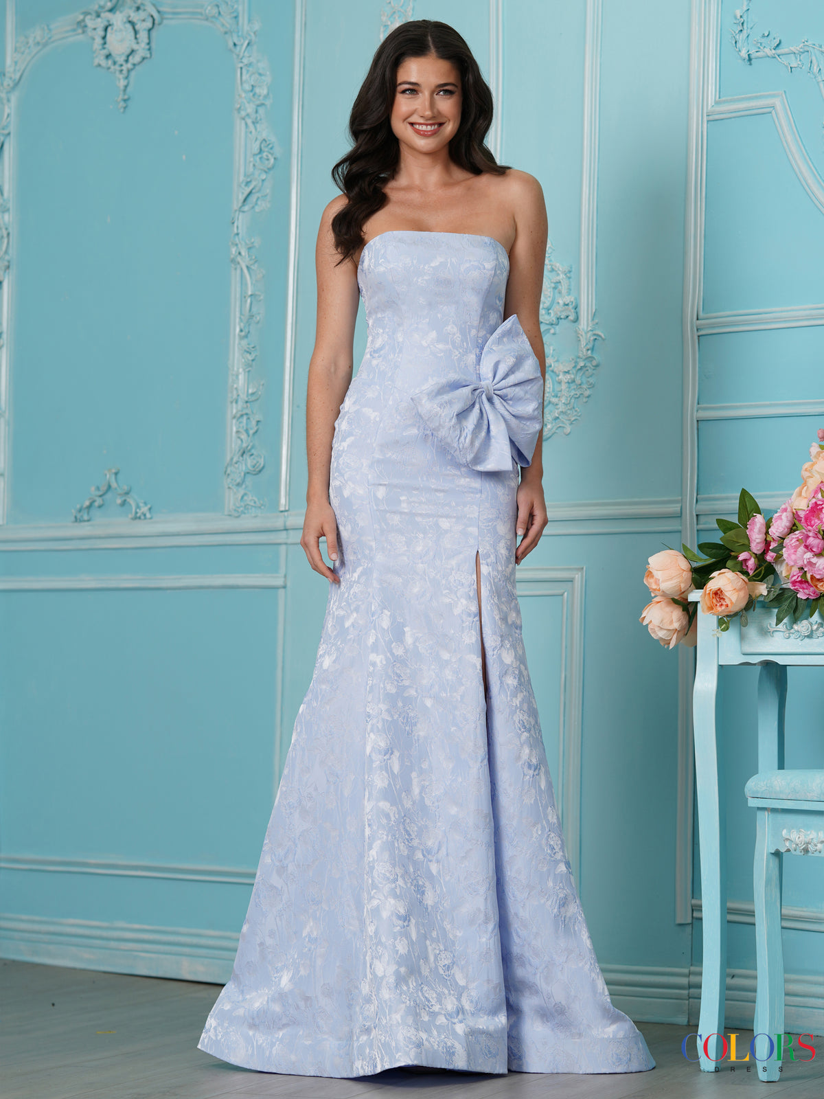 Colors Dress 4065 BLUE A3541 (1)
