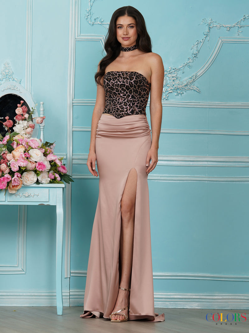 Colors Dress 4101 BROWN0065