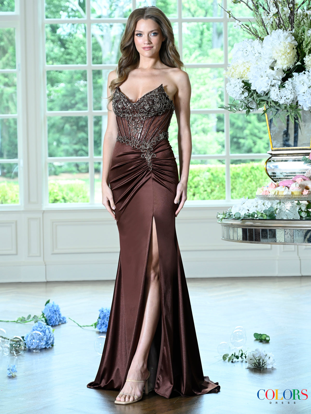 Colors Dress 4135 BROWN_295323