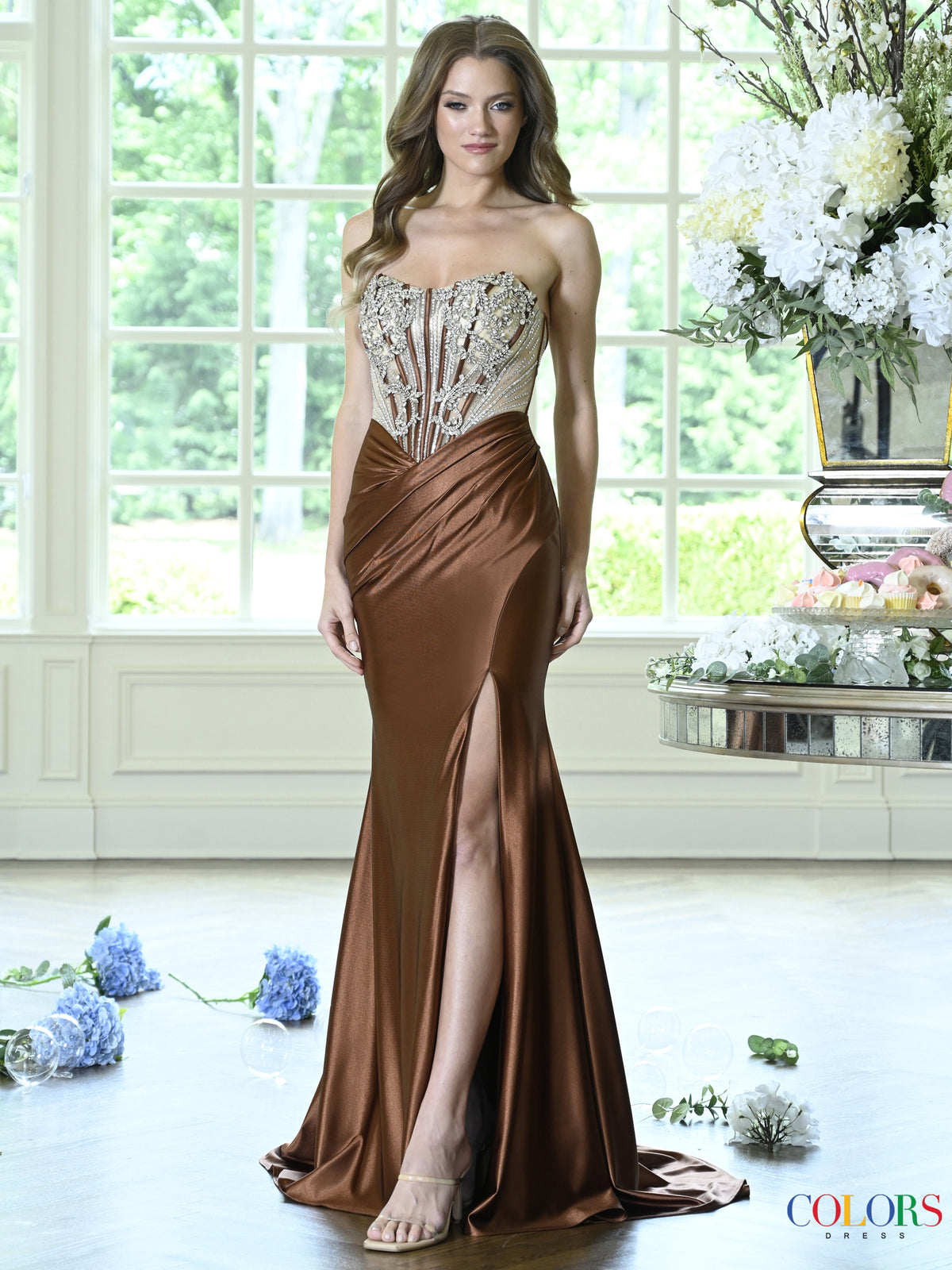 Colors Dress 4142 BROWN_295158