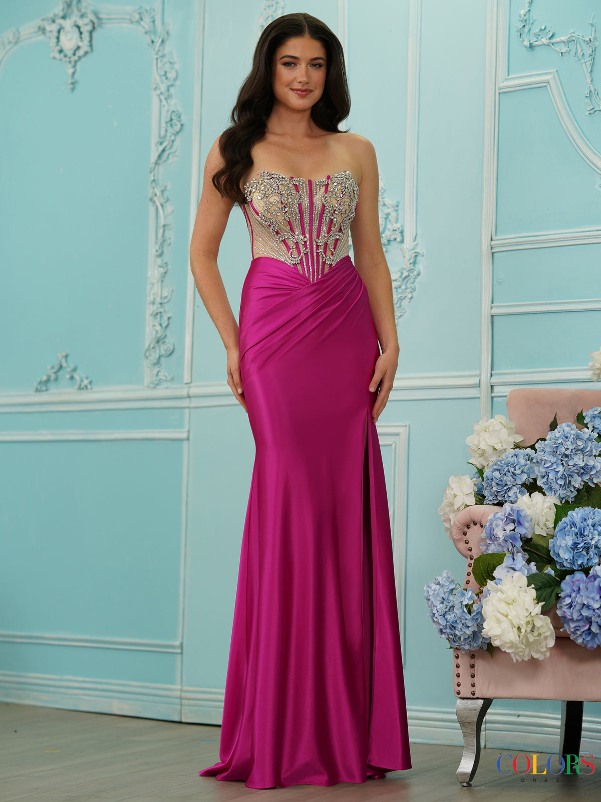 Colors Dress 4142 FUCHSIA7771