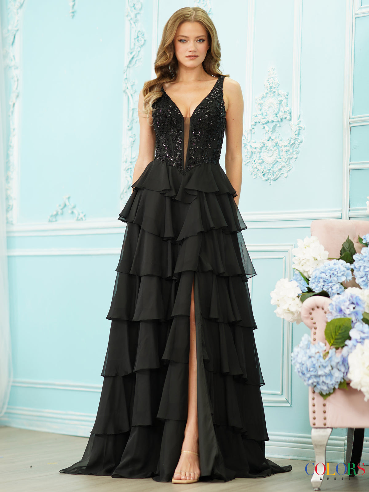 Colors Dress 4177 BLACK7507
