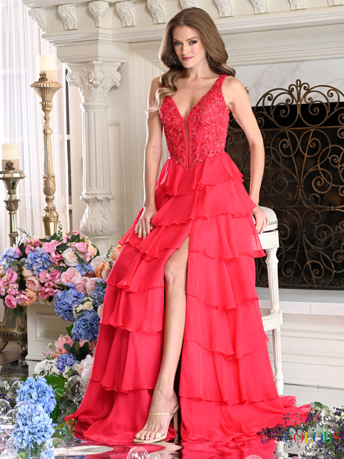 Colors Dress 4177 WATER MELON_292070