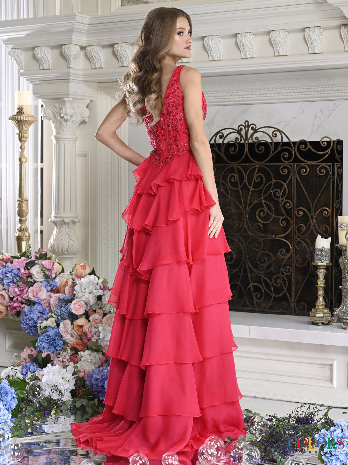 Colors Dress 4177 WATER MELON_292103