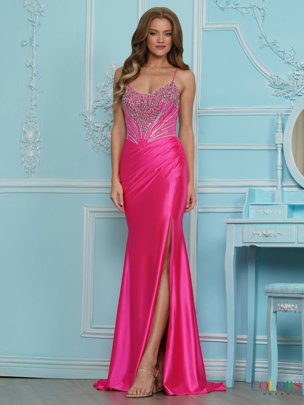 Colors Dress 4242 HOT PINK9334