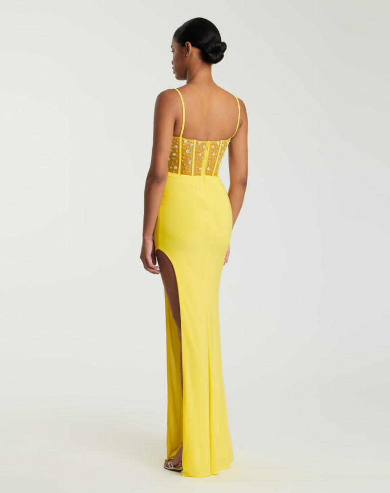 Mac Duggal 44029-Lemon-BK