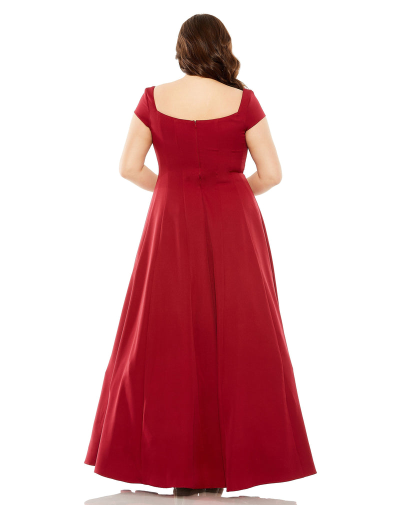 Mac Duggal 49783W-WIne-BK