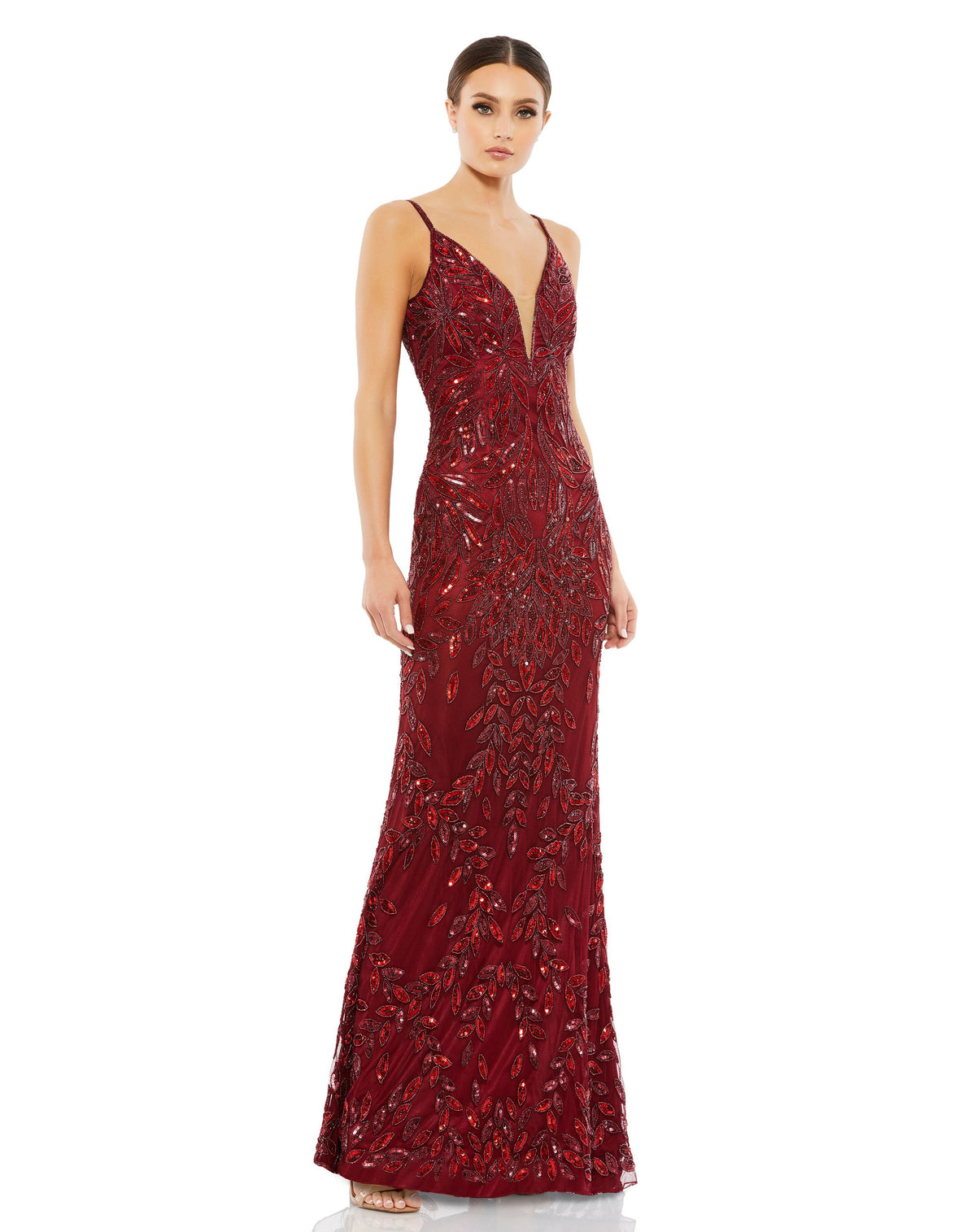 Mac Duggal 5107-Burgundy-AB