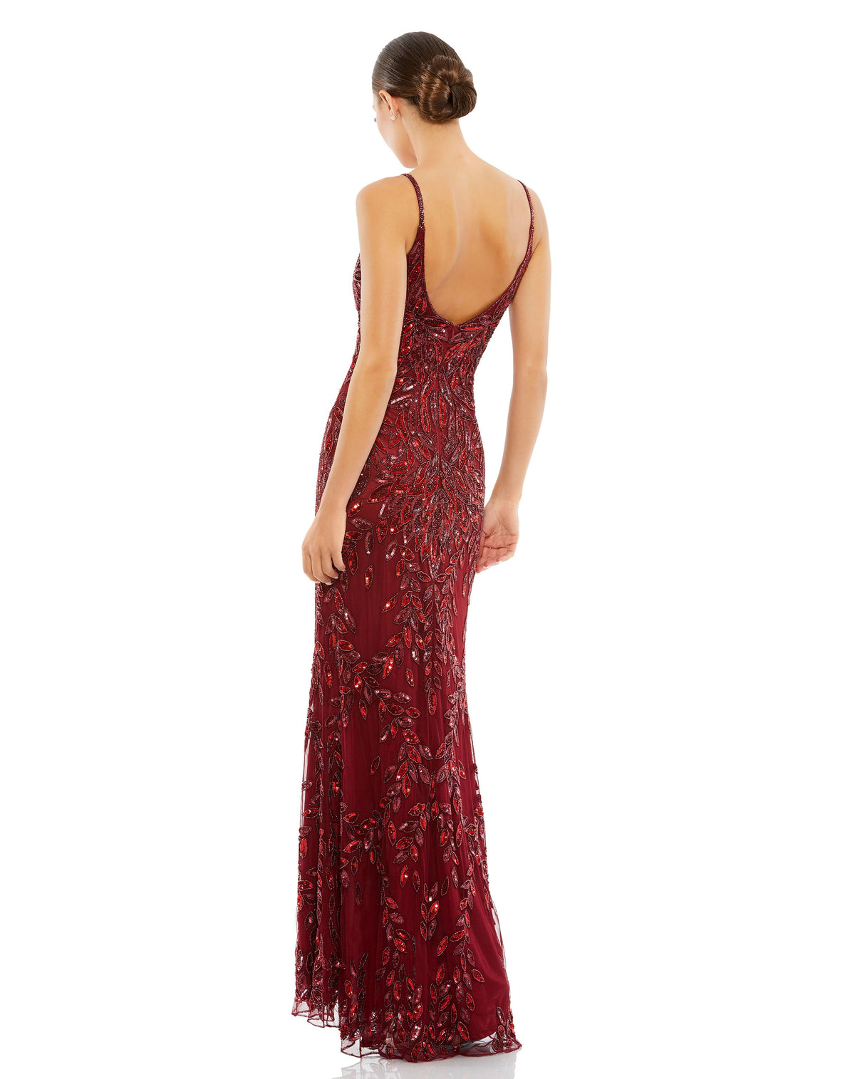 Mac Duggal 5107-Burgundy-BK