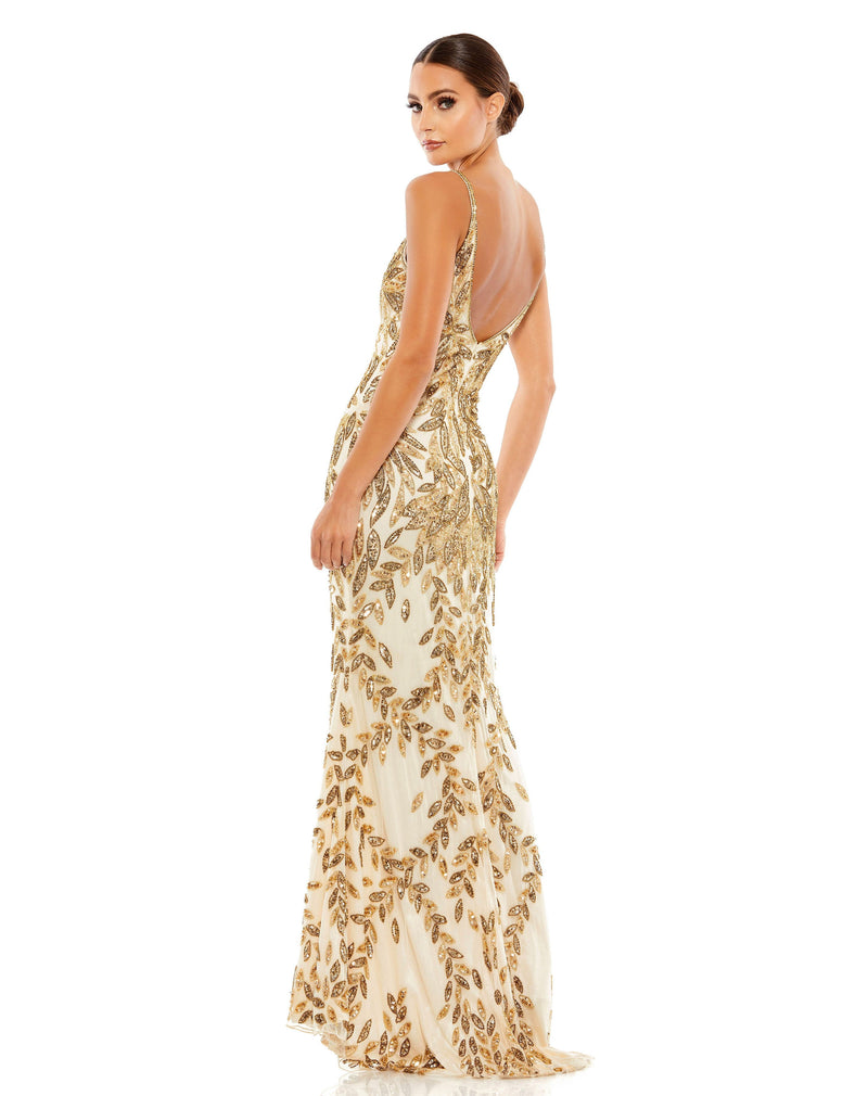 Mac Duggal 5107-NudeGold-BK