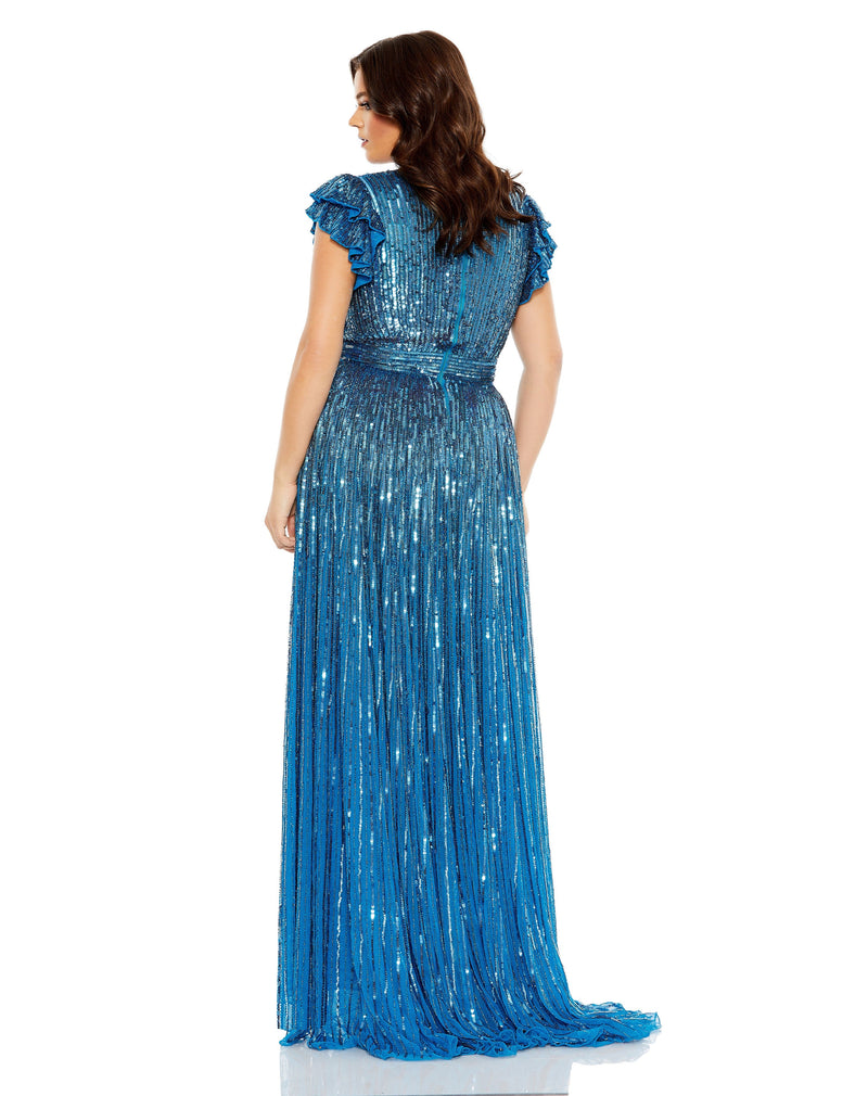 Mac Duggal 5355-Teal-BK