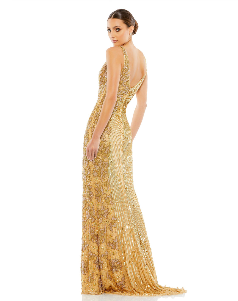 Mac Duggal 5473-Gold-BK