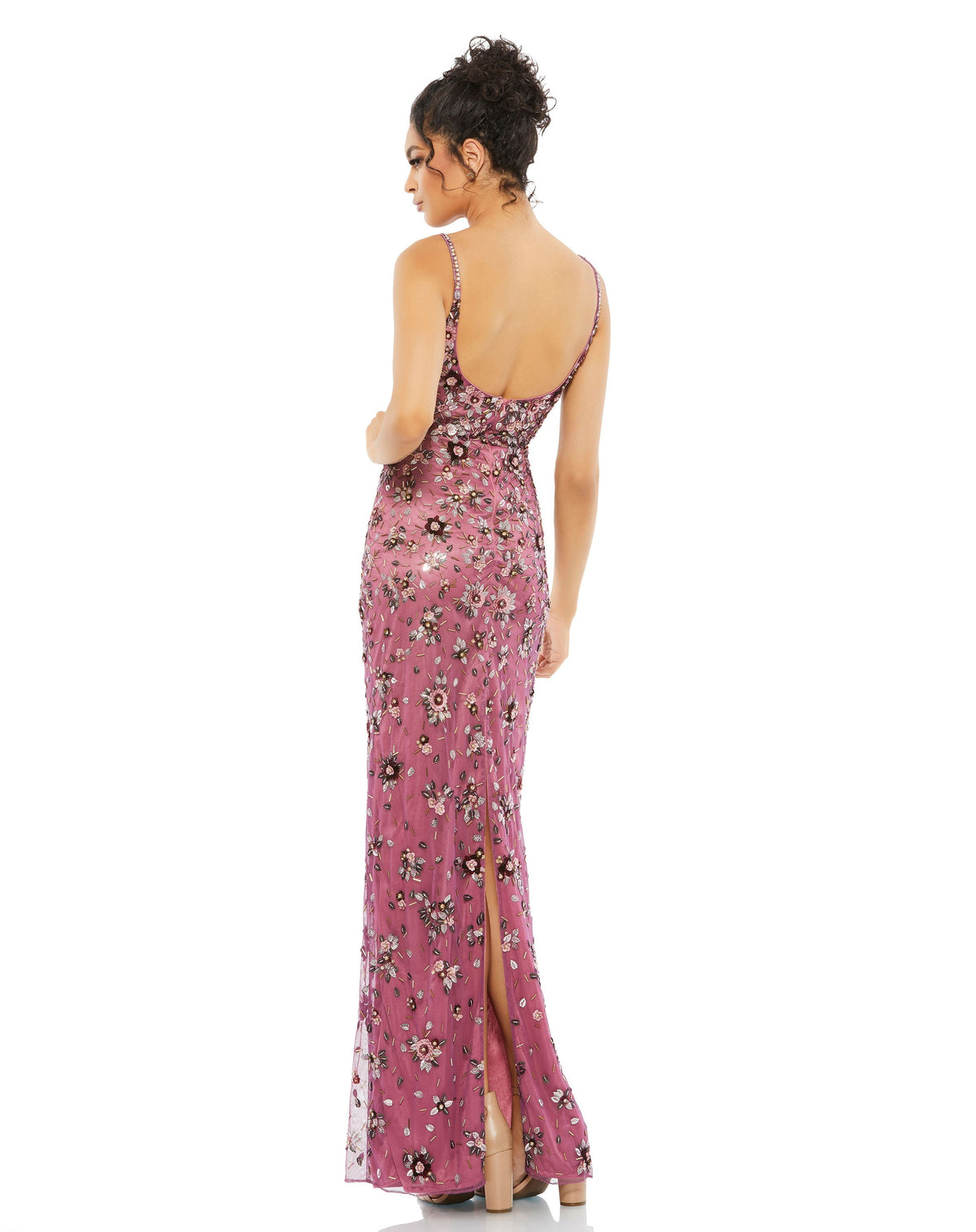 Mac Duggal 5477-Raspberry-BK