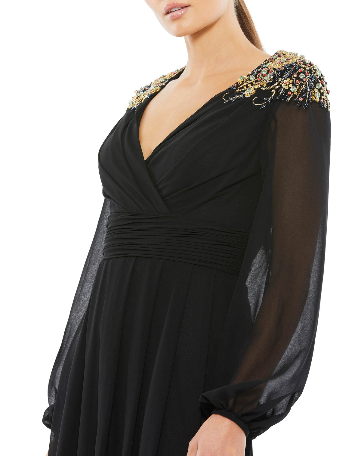 Mac Duggal 55694-BlackGold-CL