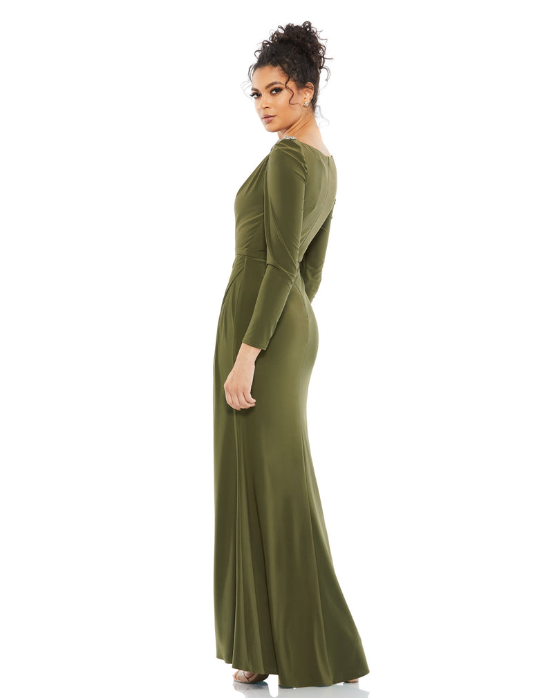 Mac Duggal 55695-Olive-BK