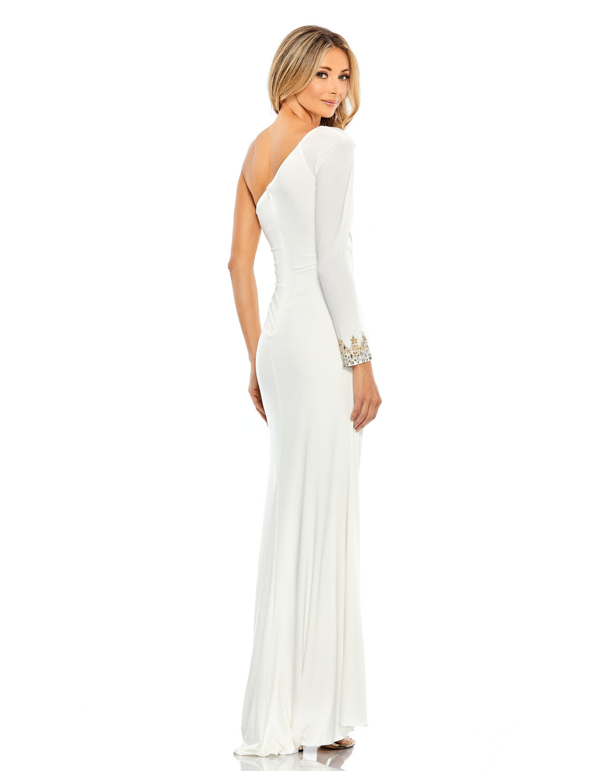 Mac Duggal 55696-White-BK