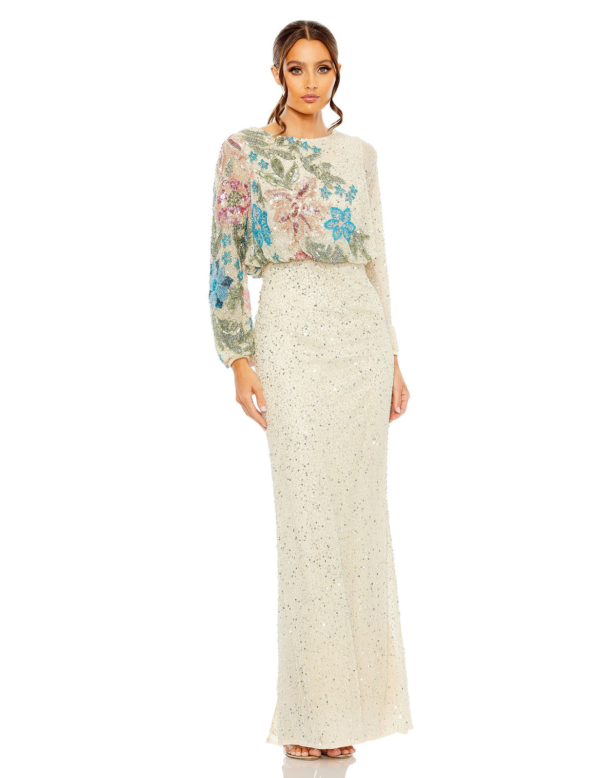 Mac Duggal 5615-NudeMulti-AB