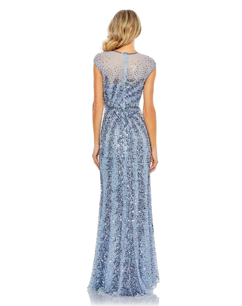 Mac Duggal 5619-FrenchBlue-BK