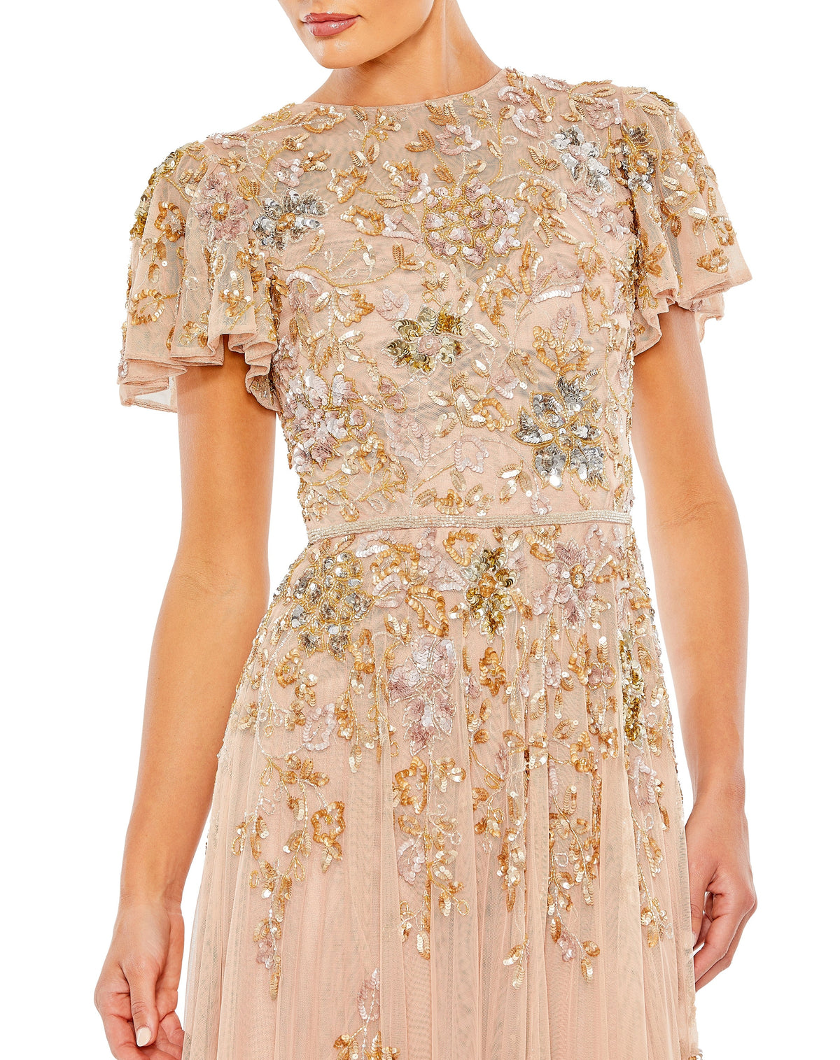 Mac Duggal 5717-TaupeMulti-CL