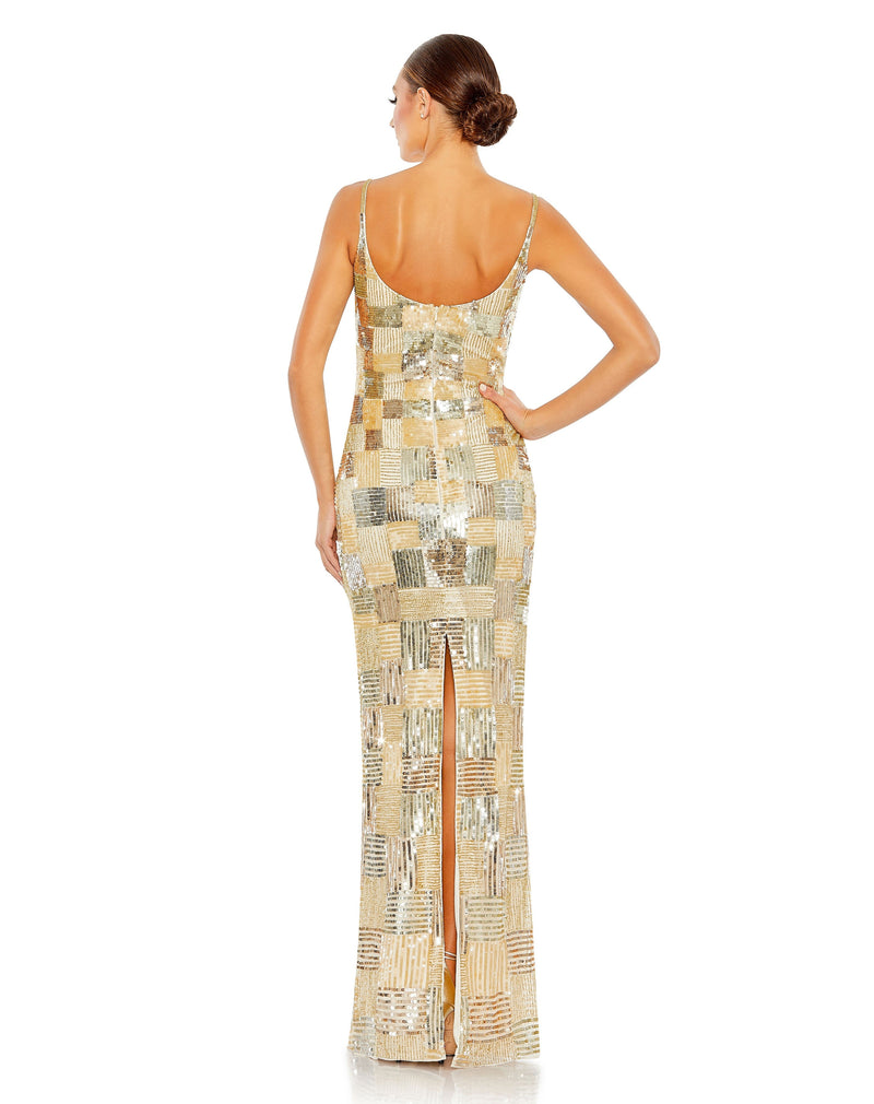 Mac Duggal 5758-NudeGold-BK