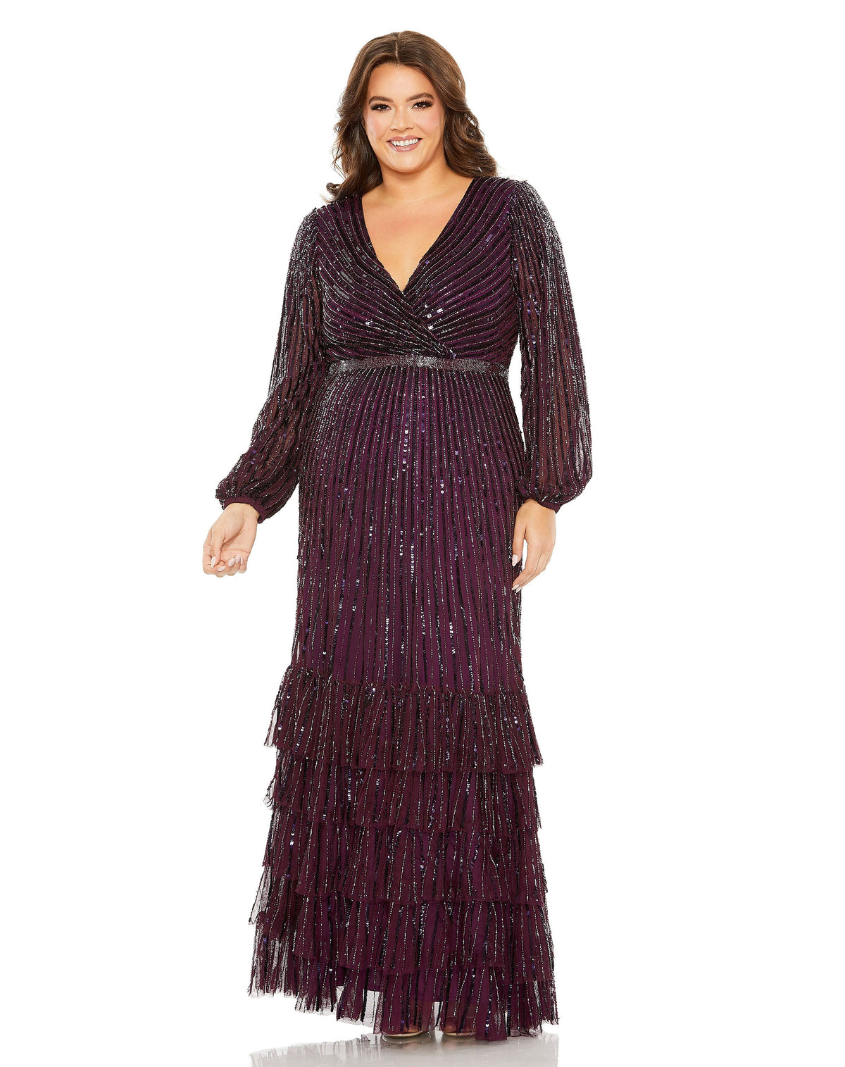 Mac Duggal 5784-Blackberry-AB
