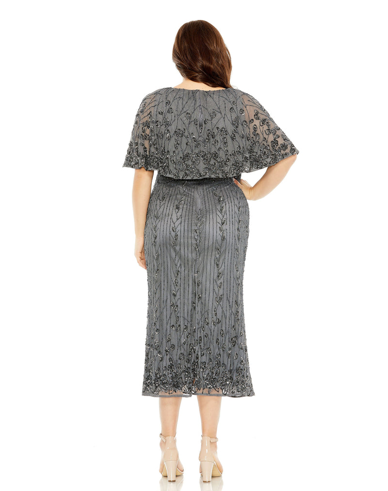 Mac Duggal 5939-Pewter-BK
