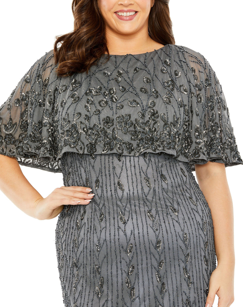 Mac Duggal 5939-Pewter-CL