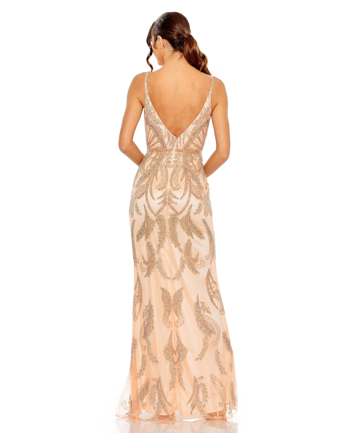Mac Duggal 6015-Apricot-BK