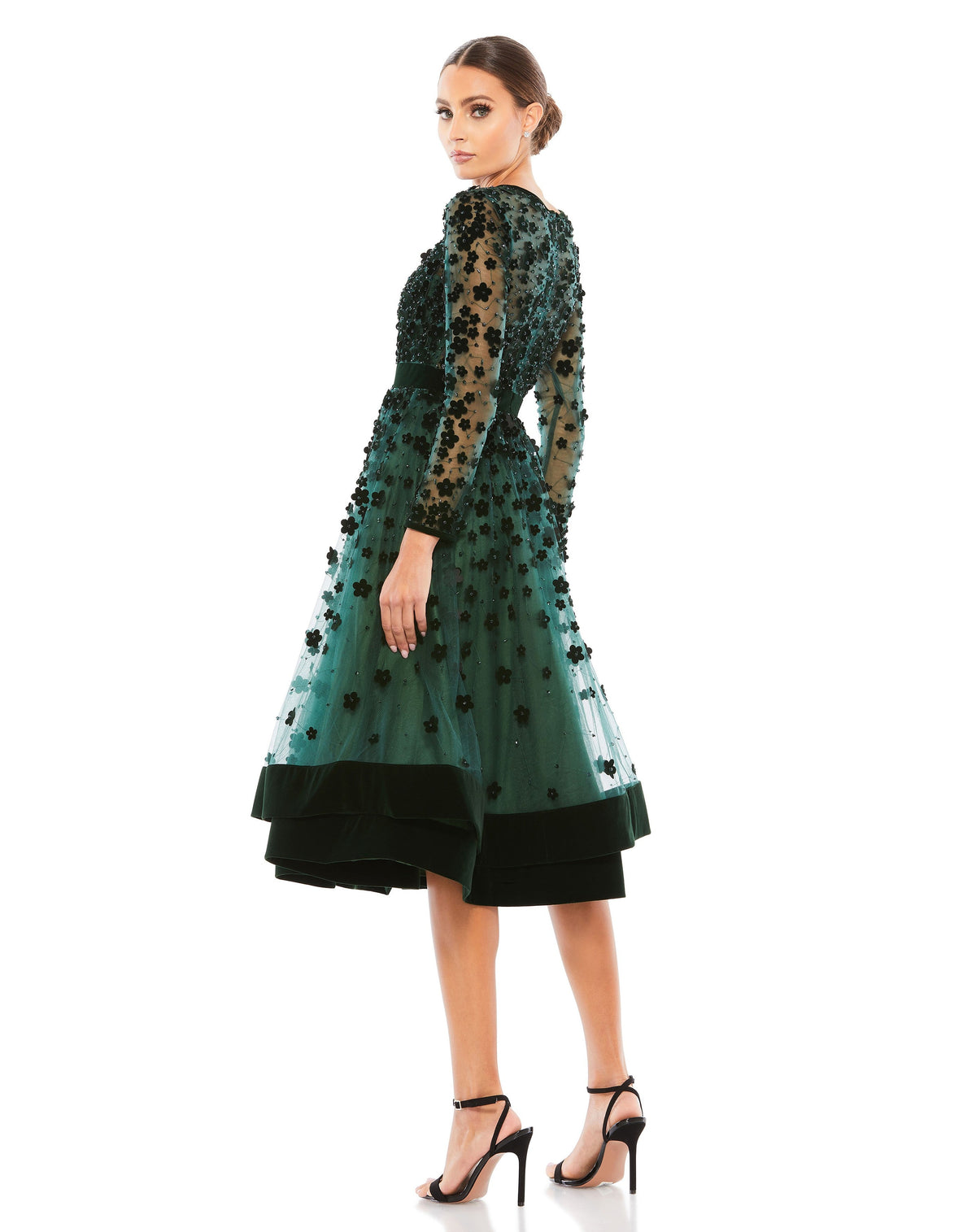 Mac Duggal 67007-Emerald-BK