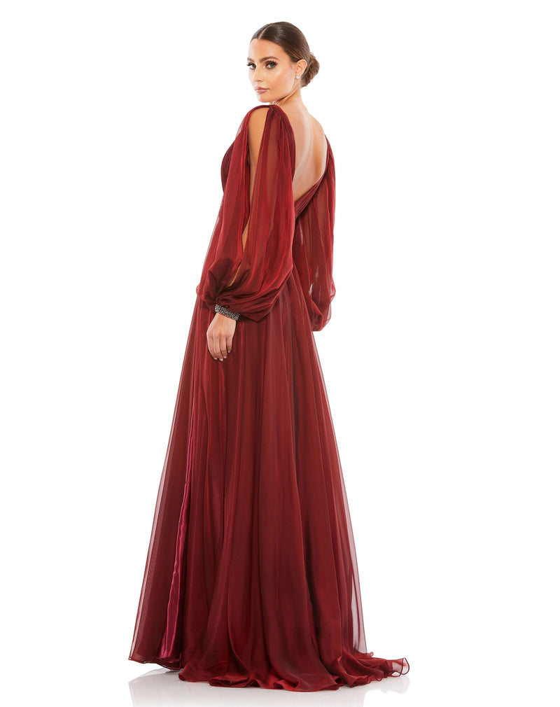 Mac Duggal 67414-Garnet-BK