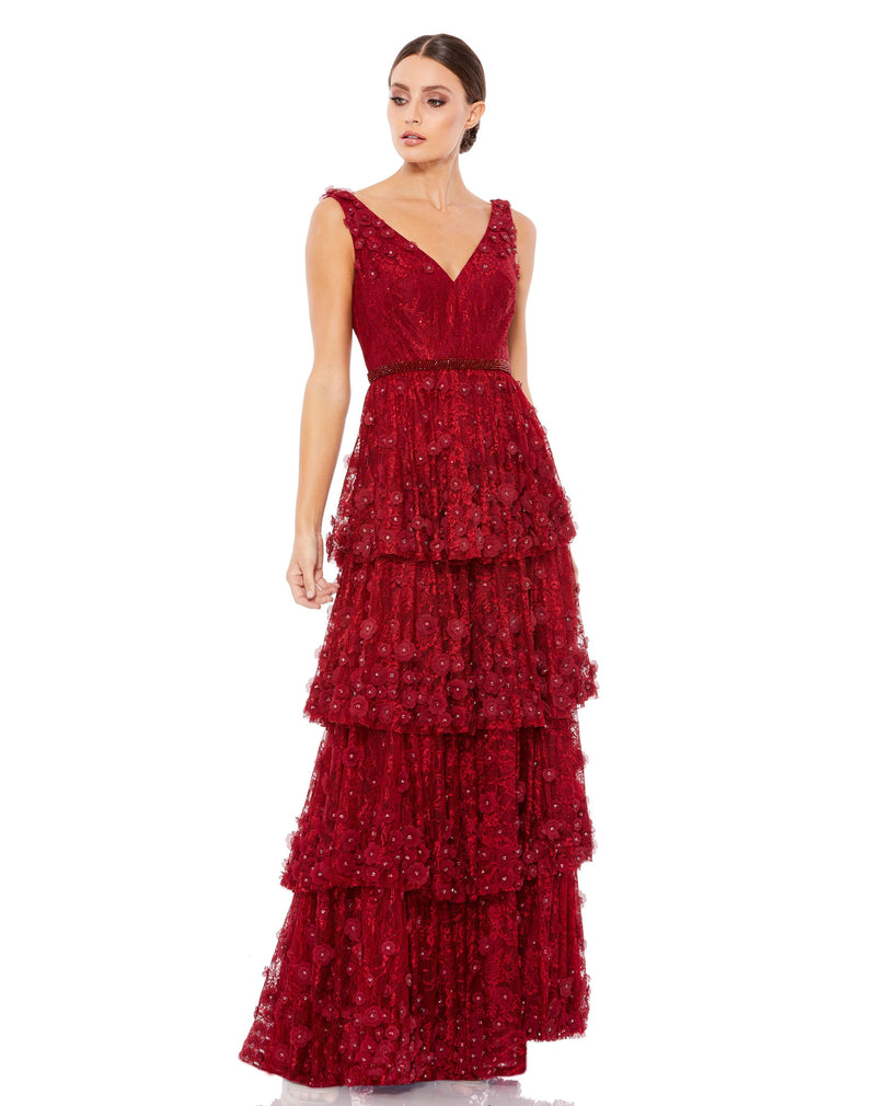 Mac Duggal 67710-Burgundy-AB