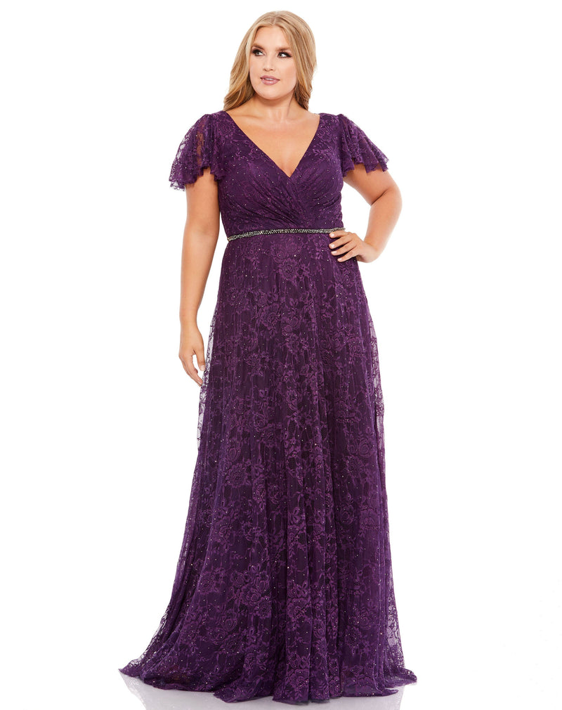 Mac Duggal 67761-Aubergine-AB