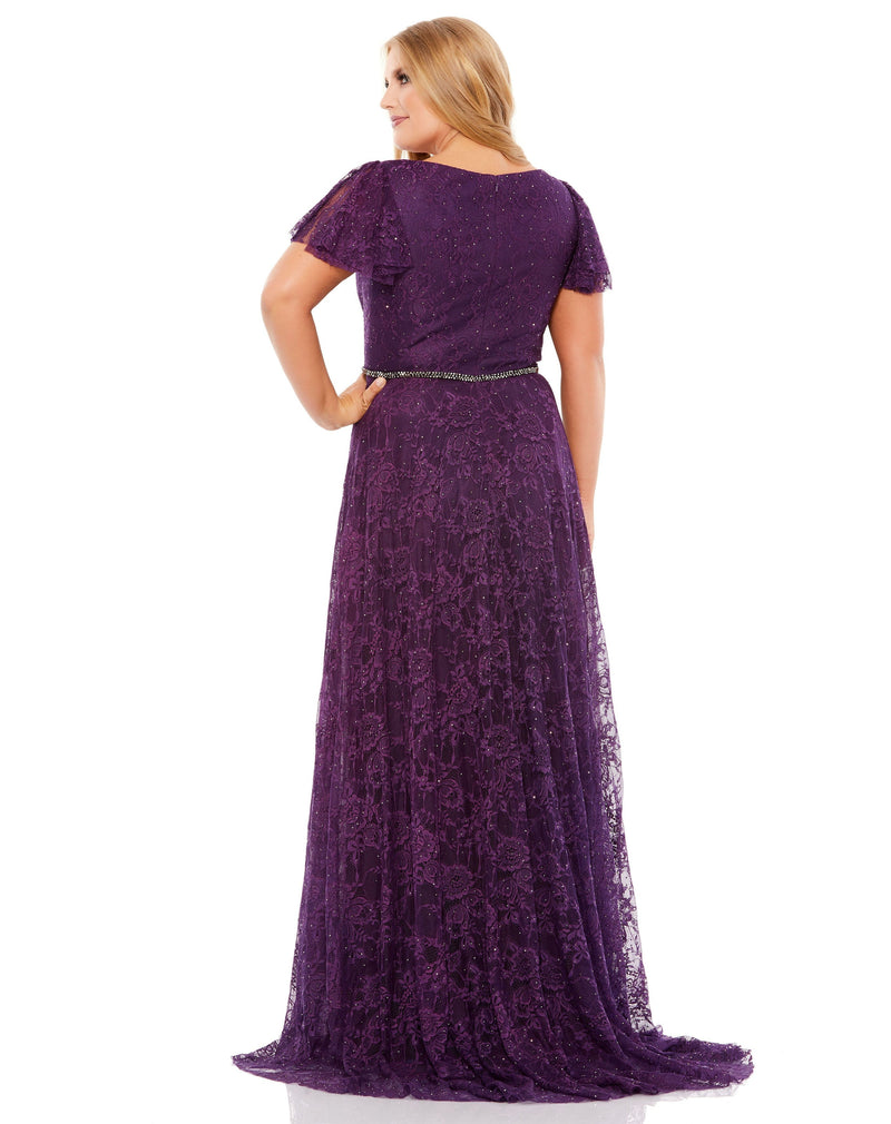 Mac Duggal 67761-Aubergine-BK