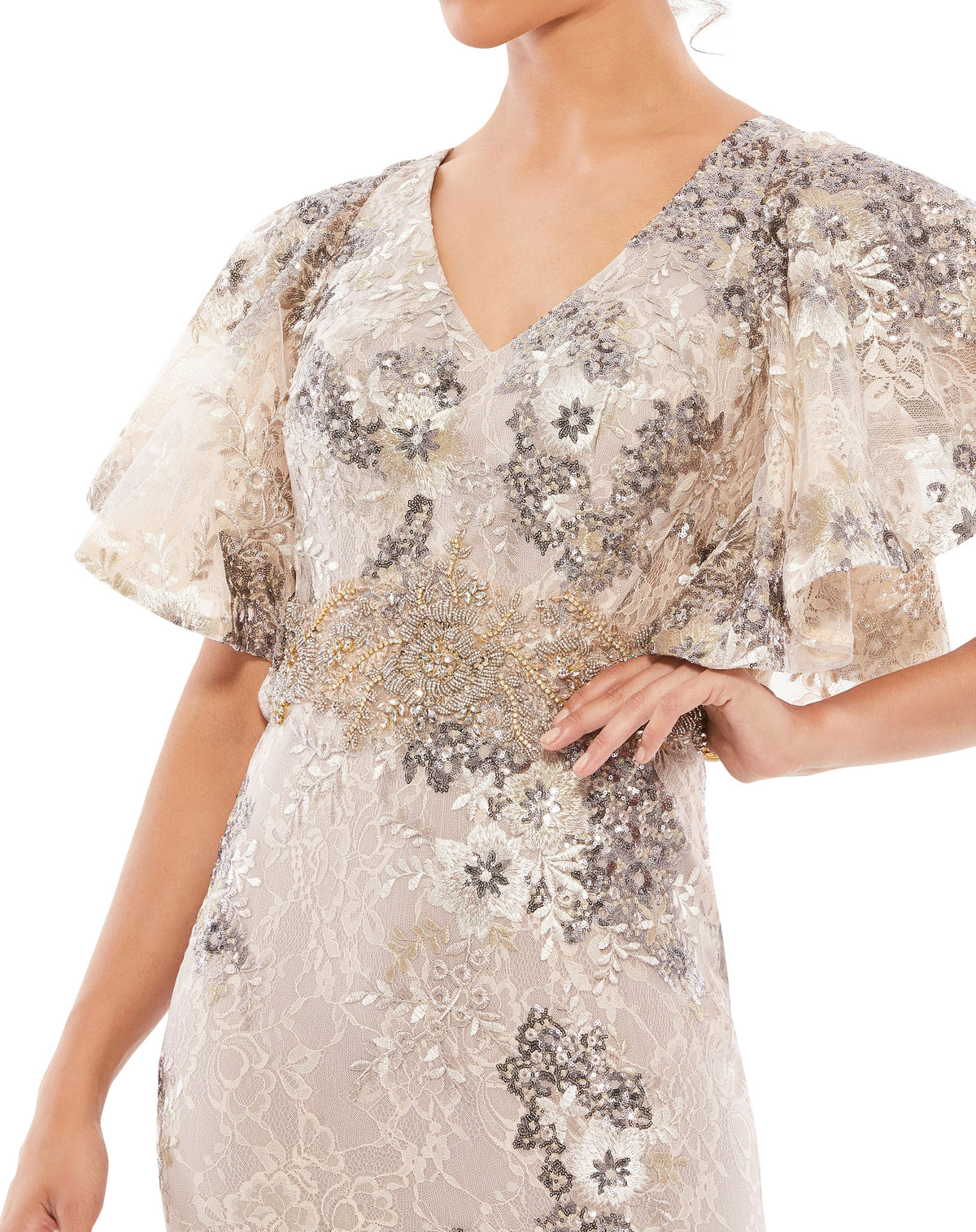 Mac Duggal 67842-Taupe-CL