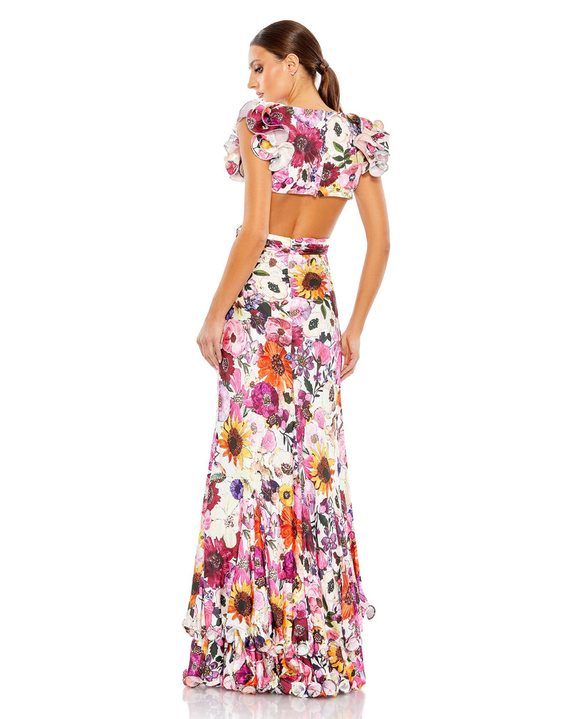 Mac Duggal 68107-WhiteMulti-BK