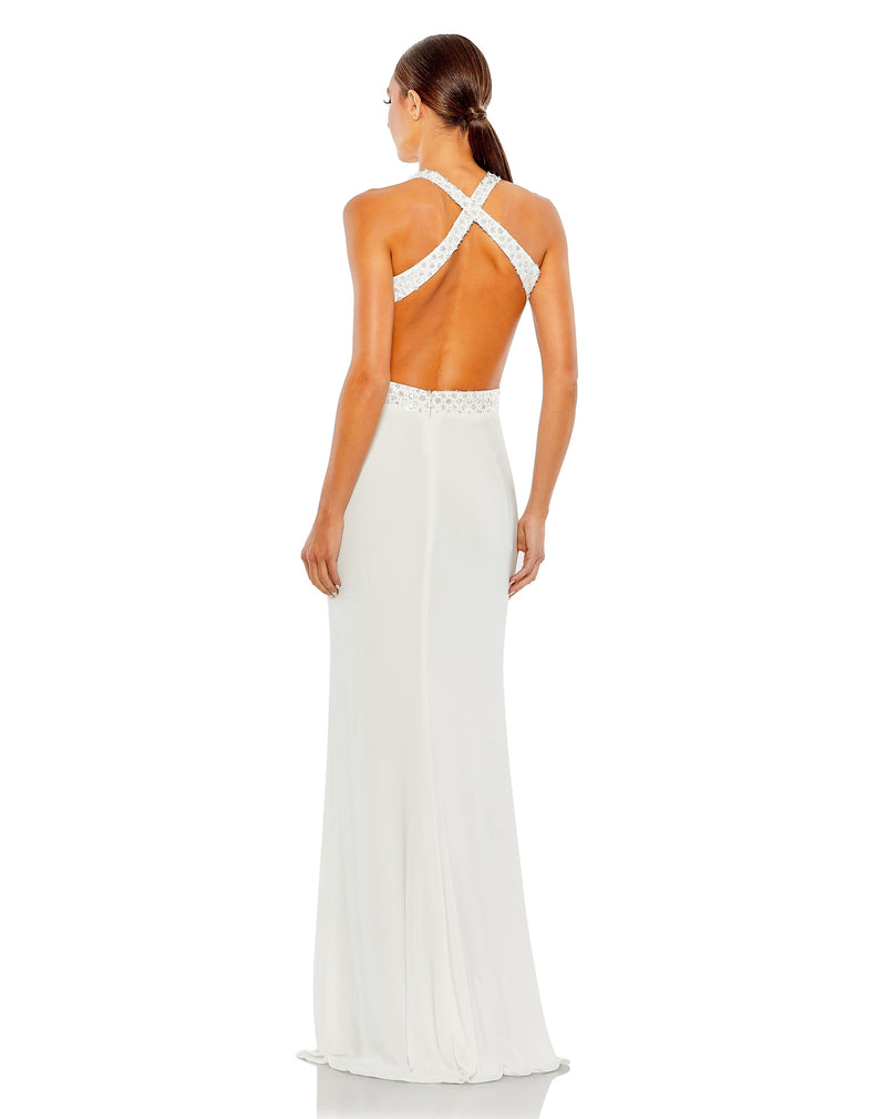 Mac Duggal 68166-White-BK